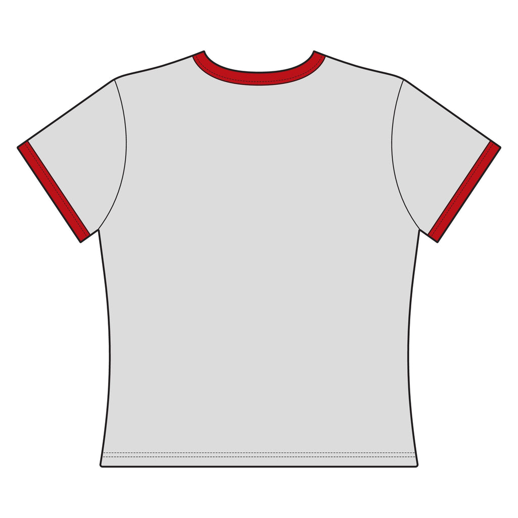 Geometric Heart Festival Ringer Tee — Women's Ringer Tee