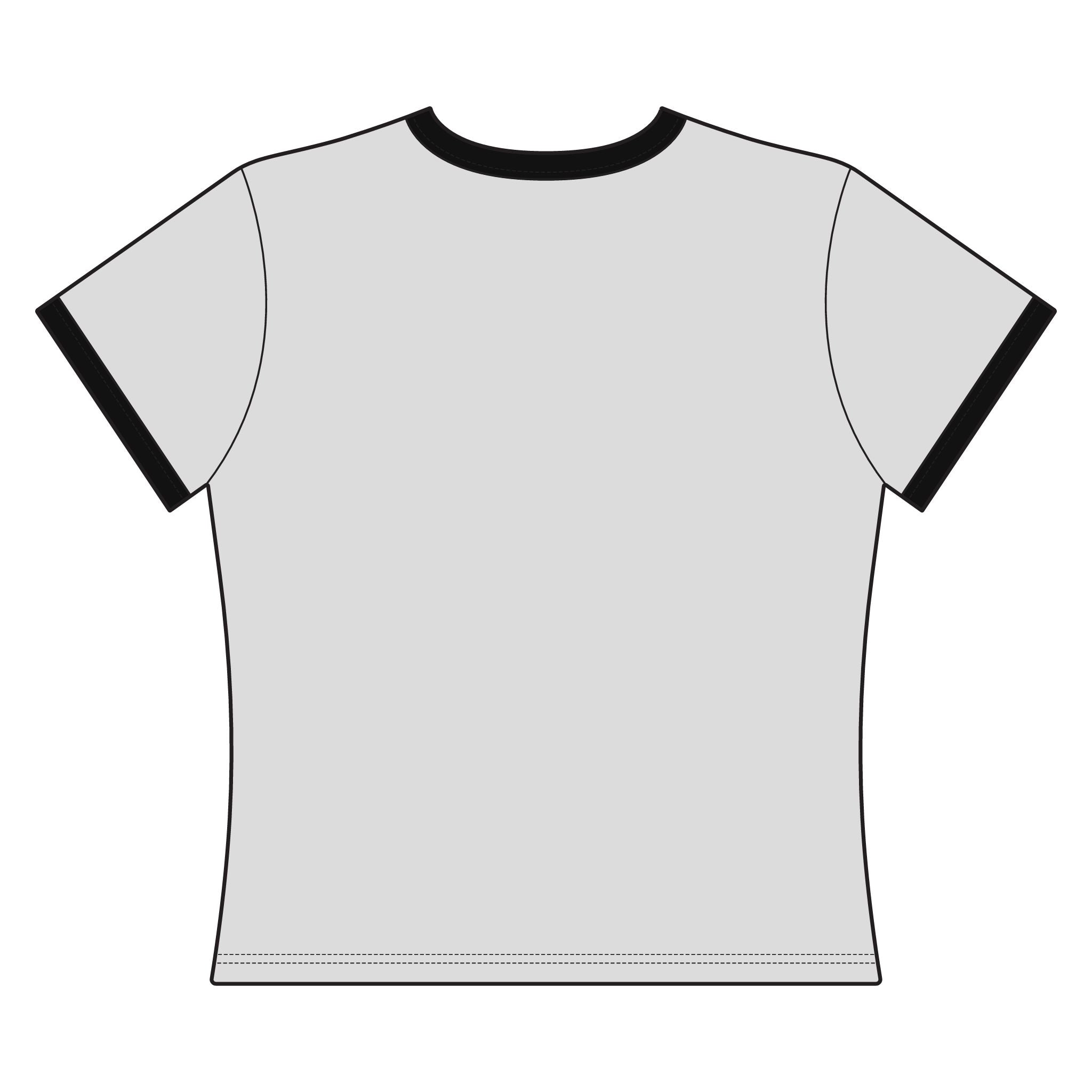 Geometric Heart Festival Ringer Tee — Women's Ringer Tee