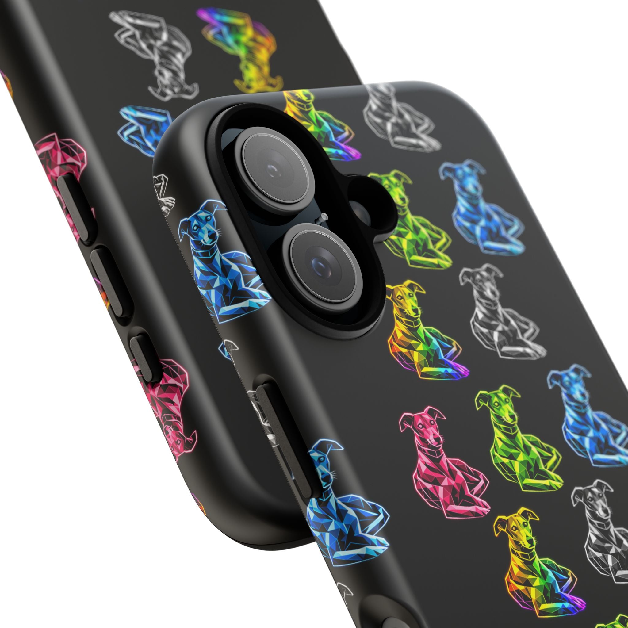 Neon Rainbow Iconic Galgo Abu Phone Case