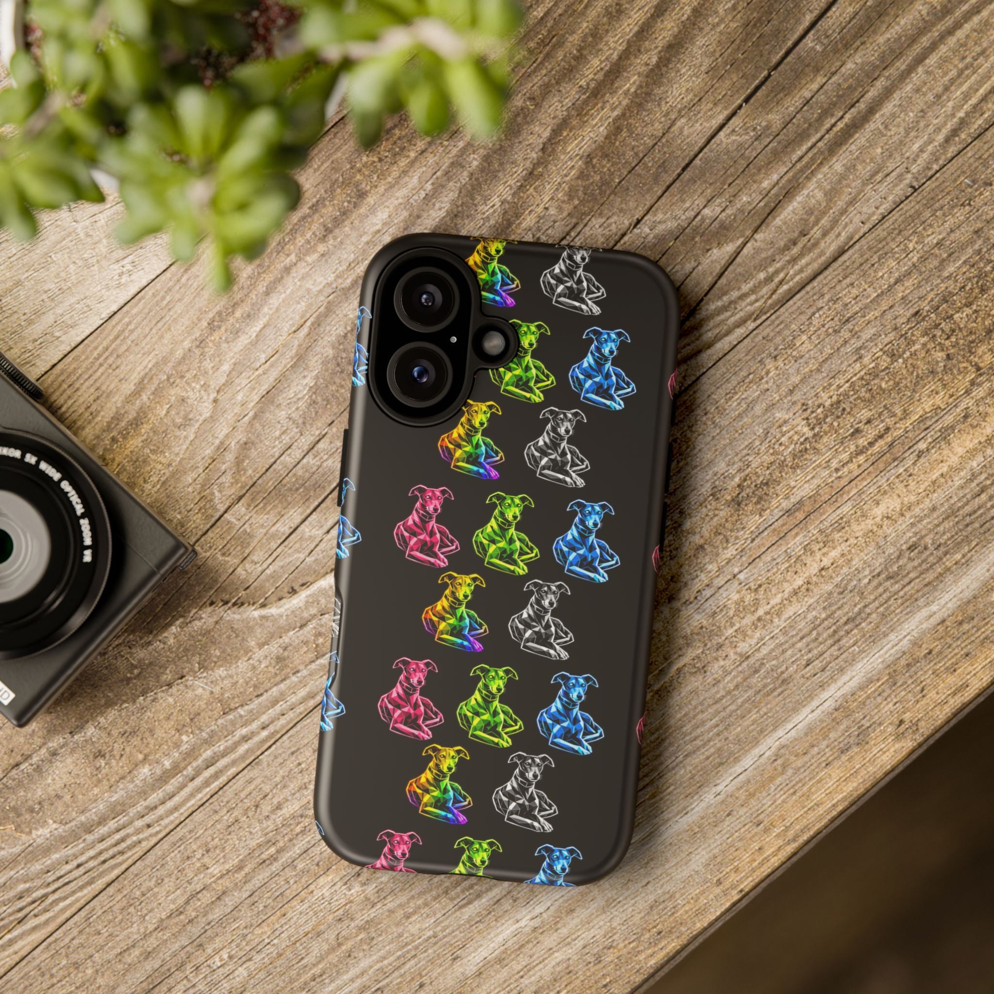 Neon Rainbow Iconic Galgo Abu Phone Case