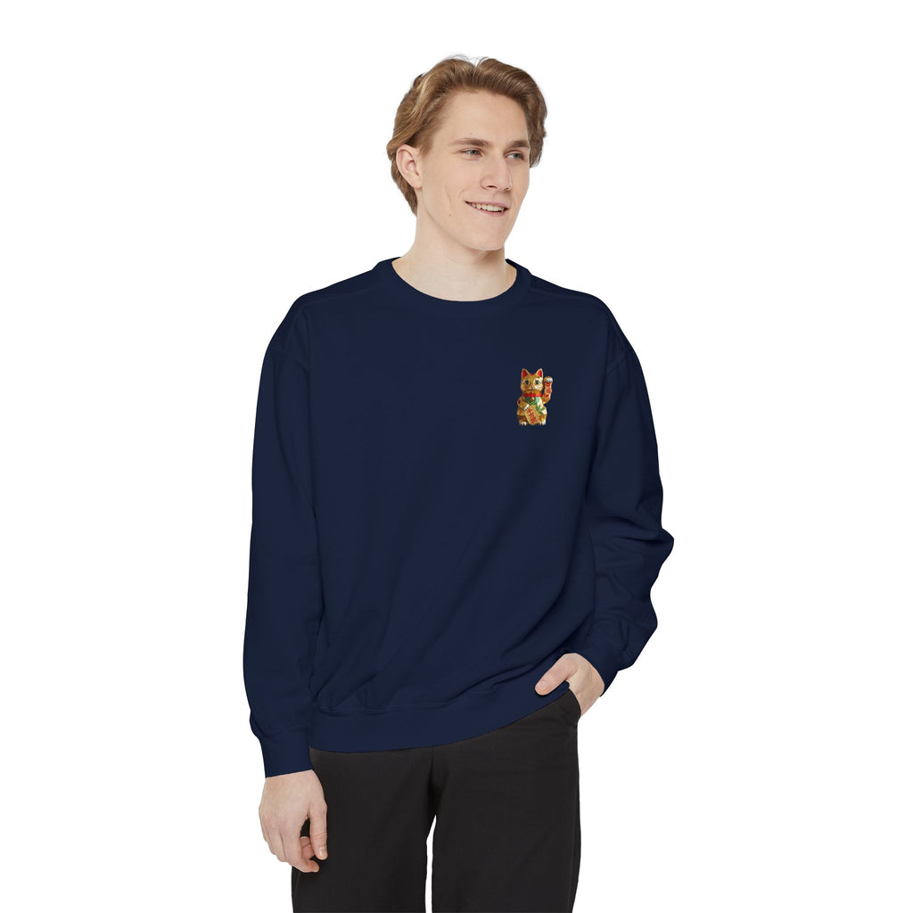 Lucky Cat Chest Sweatshirt