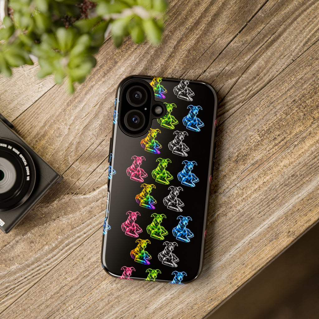 Neon Rainbow Iconic Galgo Abu Phone Case