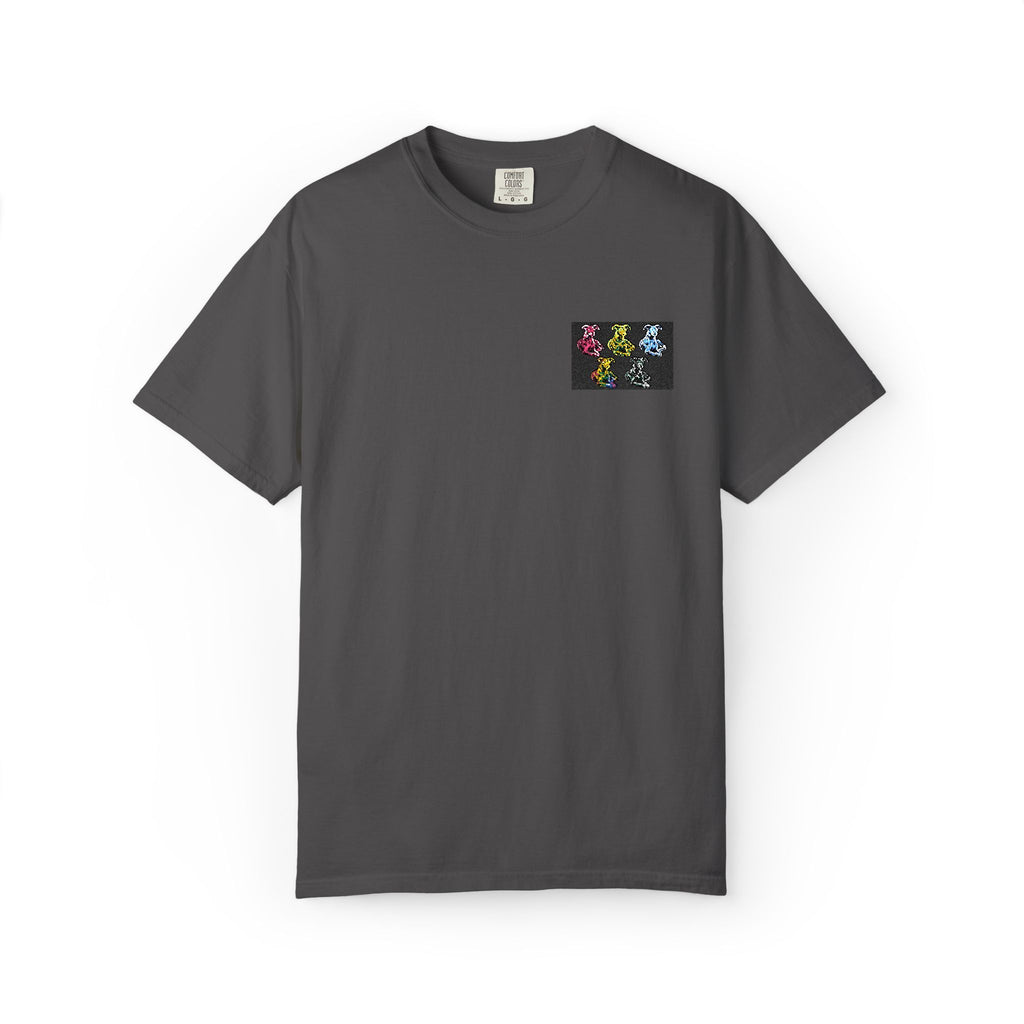 Icon Dog Abstract Color Splash Pocket T-Shirt