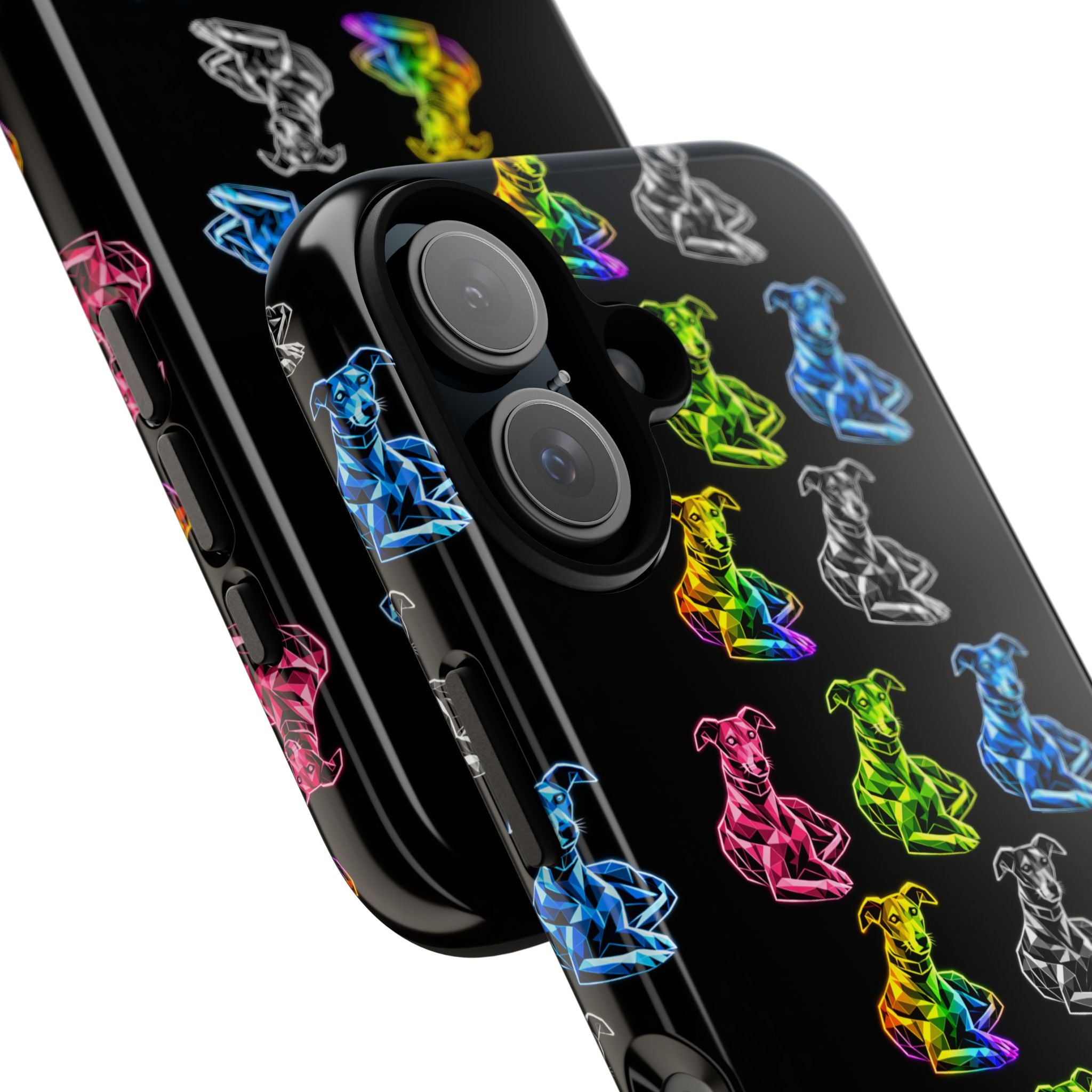 Neon Rainbow Iconic Galgo Abu Phone Case