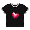 Geometric Heart Festival Ringer Tee — Women's Ringer Tee