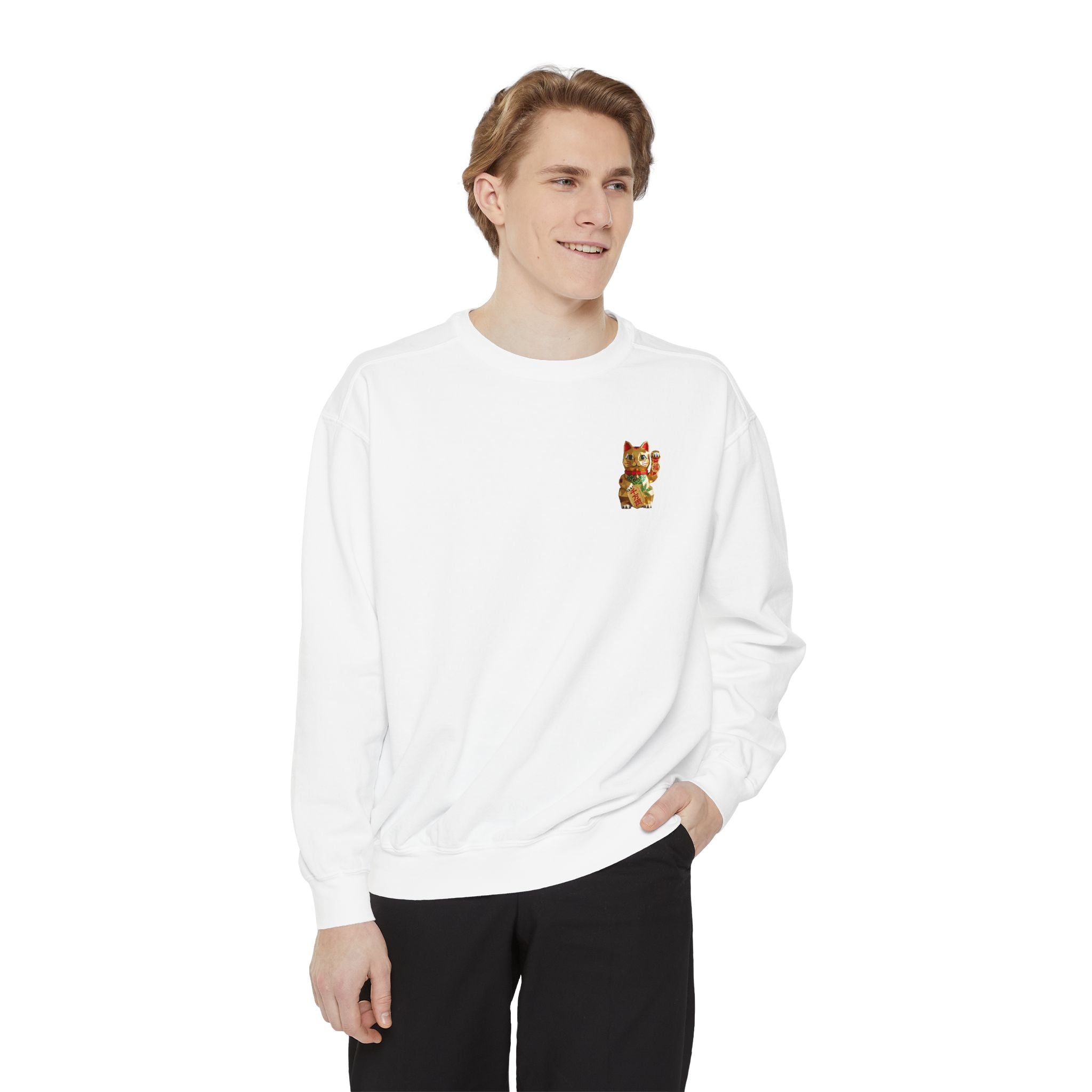 Lucky Cat Chest Sweatshirt