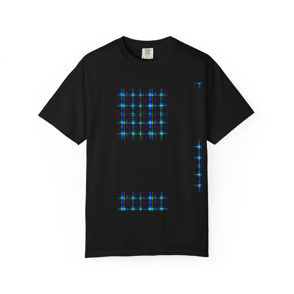 Y2K Neon Tartan T‑Shirt