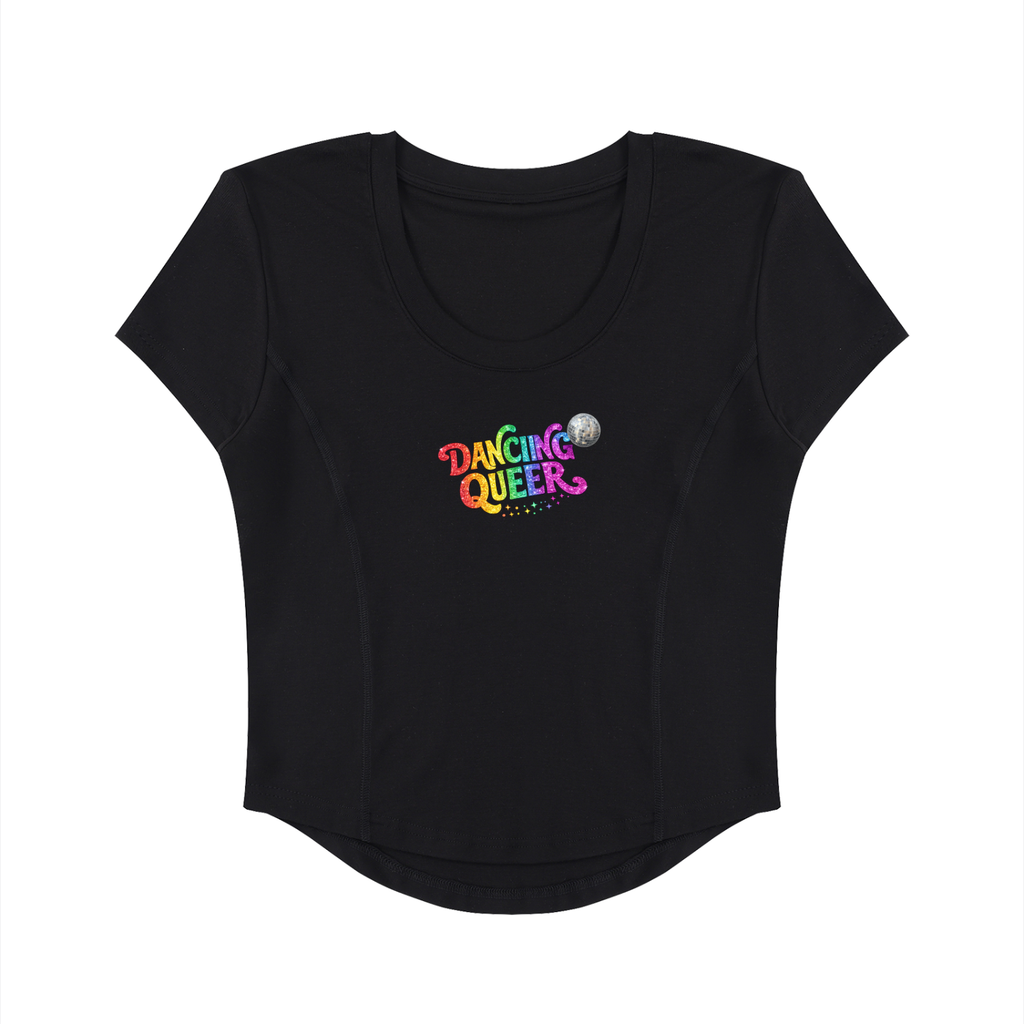 Dancing Queer Paneled Crop T-Shirt